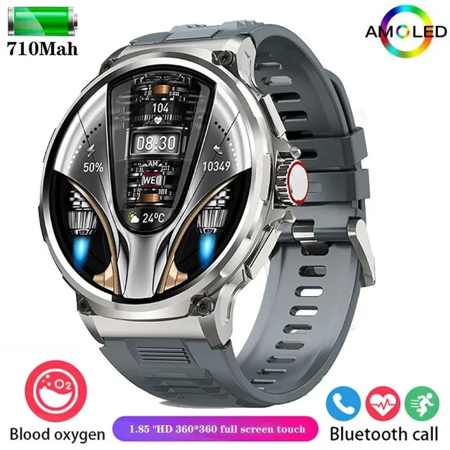 GPS Track Smart Watch Men 1.85-Inch Ultra HD AMOLED Screen 710 Mah Battery Bluetooth Call SmartWatch 2024 New For Huawei