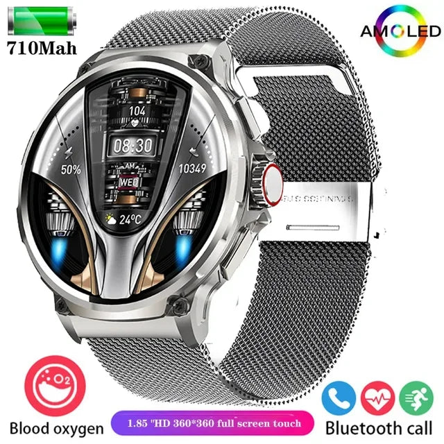 GPS Track Smart Watch Men 1.85-Inch Ultra HD AMOLED Screen 710 Mah Battery Bluetooth Call SmartWatch 2024 New For Huawei