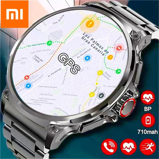 GPS Track Smart Watch Men 1.85-Inch Ultra HD AMOLED Screen 710 Mah Battery Bluetooth Call SmartWatch 2024 New For Huawei