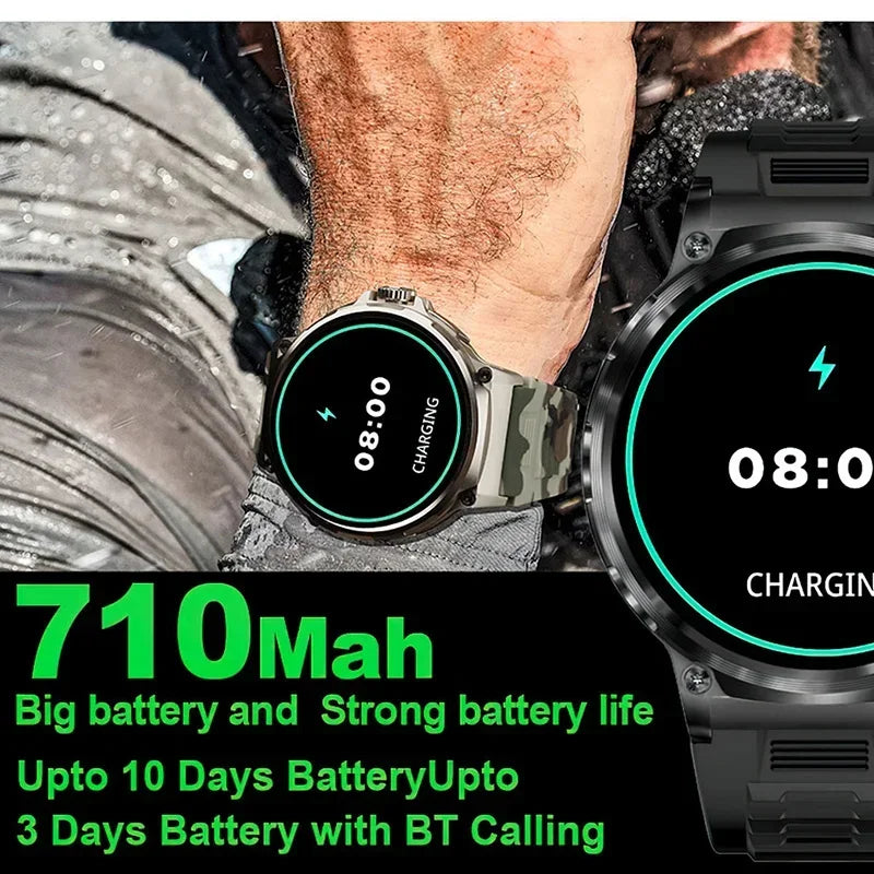 GPS Track Smart Watch Men 1.85-Inch Ultra HD AMOLED Screen 710 Mah Battery Bluetooth Call SmartWatch 2024 New For Huawei