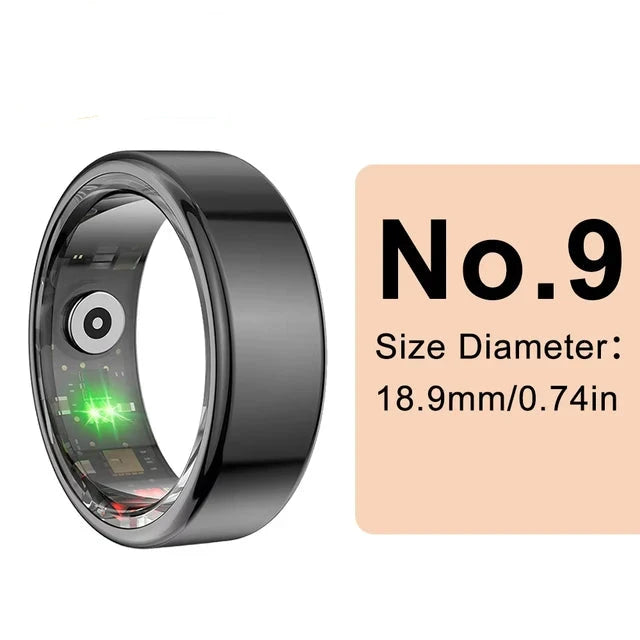 Smart Ring Men Women Bluetooth Health Monitoring Blood Oxygen Sleep Heart Rate Waterproof Multi-sport